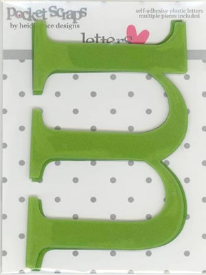 Heidi Grace - Loving You - Plastic Alpha Stickers m - 2/pk  (sold in 3's)